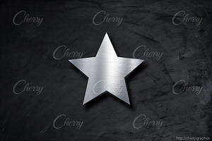 Steel metal star background