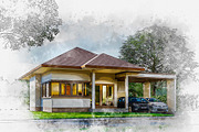 Exterior Watercolor Effect Bundle, an Action Add-On by MRI STUDIO (Thumbnail 11 of 24)