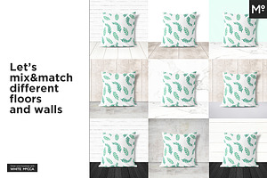 6xThrow Pillows Mock-up FREE Demo