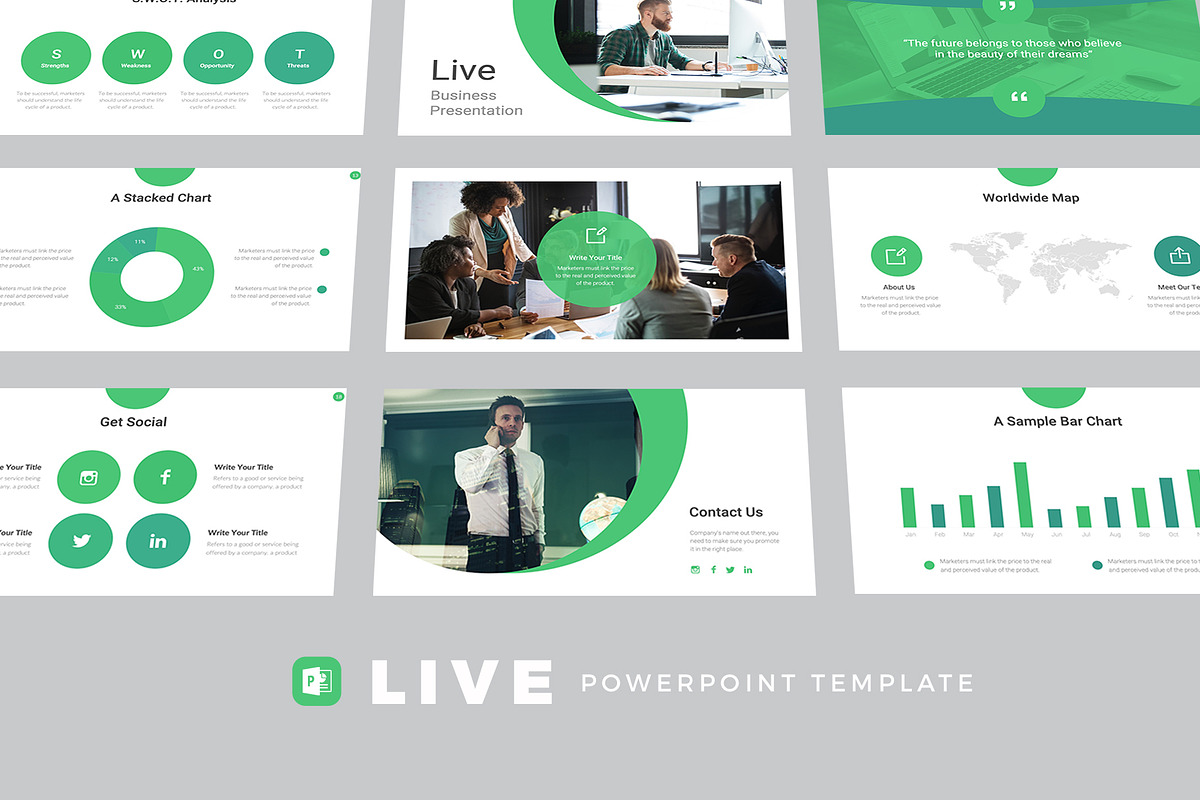 WEBINAR Presentation Template Bundle, a Presentation Template by slidequest (Photo 3 of 9)