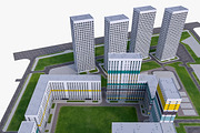 Residential Complex Buildings, an Architecture 3D Model by 3DNUTS (Thumbnail 3 of 12)