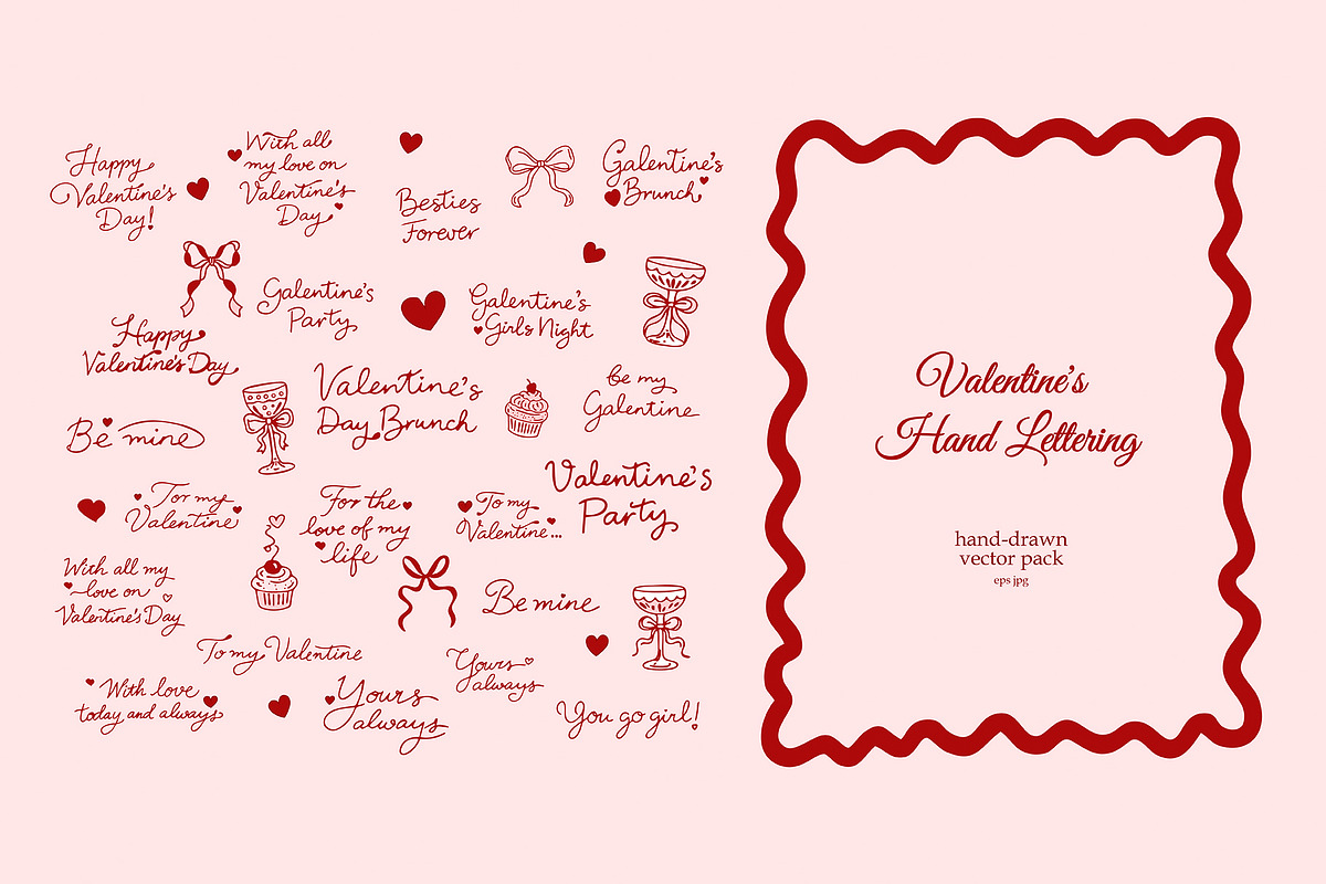 Whimsical Valentine's Day Doodles, a Decorative Illustration by SunnJaneArt (Photo 6 of 11)
