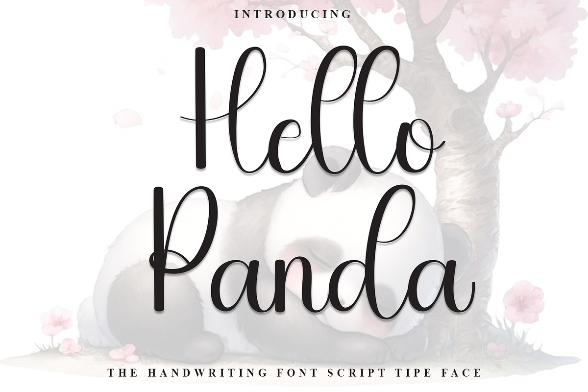 Hello Panda, a Handwritten Font by FreshTypeINK (Photo 1 of 8)
