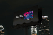 Night Billboard Mockup Template, an Advertising Mockup by GearShift (Thumbnail 3 of 4)