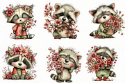 Whimsical Spring Raccoon Clipart, an Illustration by Designworld (Thumbnail 4 of 6)