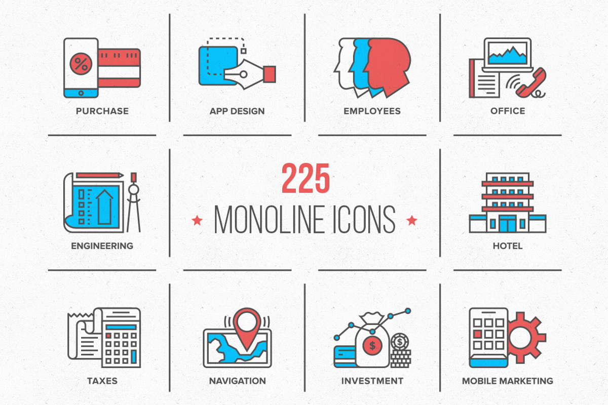 Monoline Icons Collection, an Outline Icon by Anatolii Babii (Photo 1 of 3)