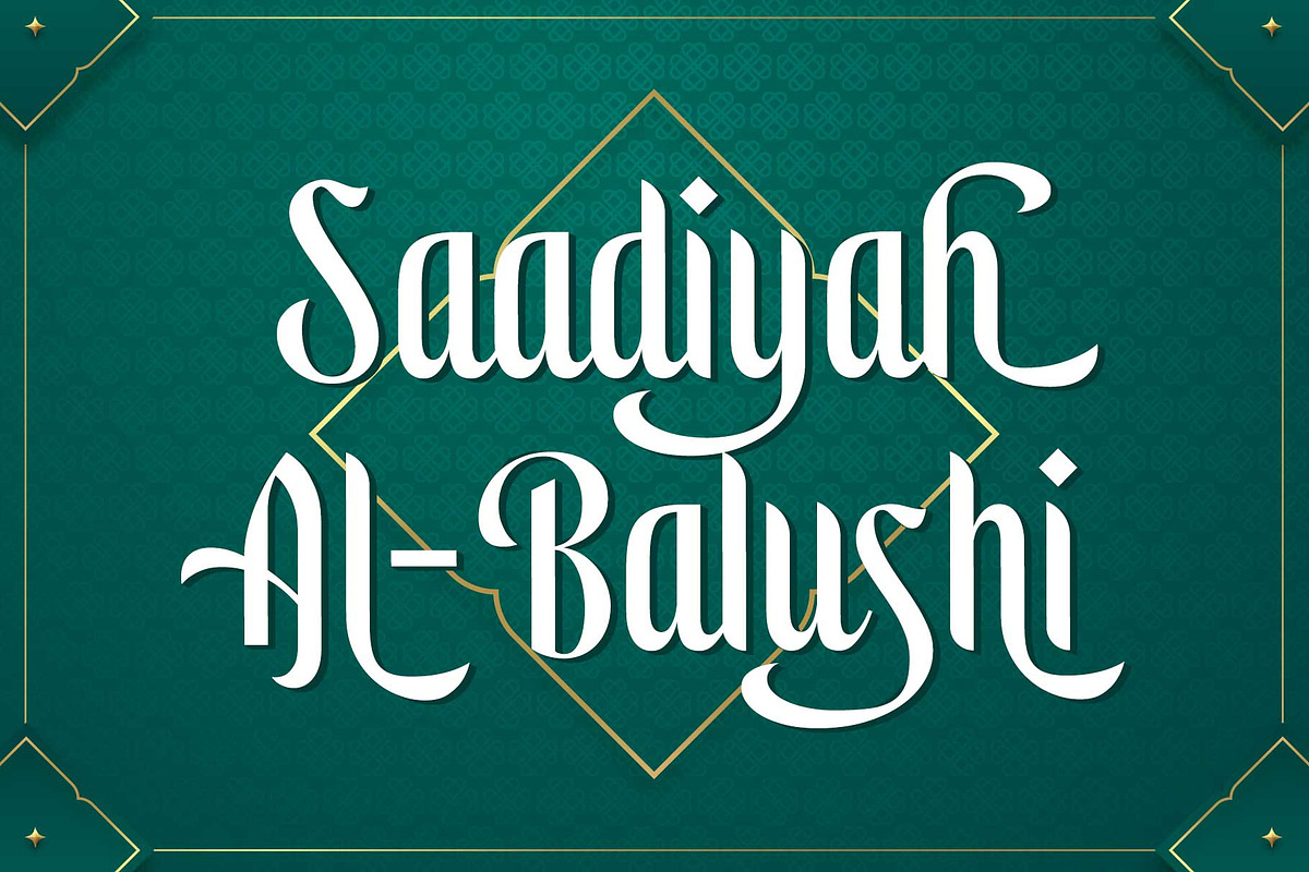 Safaniah - Arabic Style, a Script Font by Arterfak Project (Photo 11 of 14)
