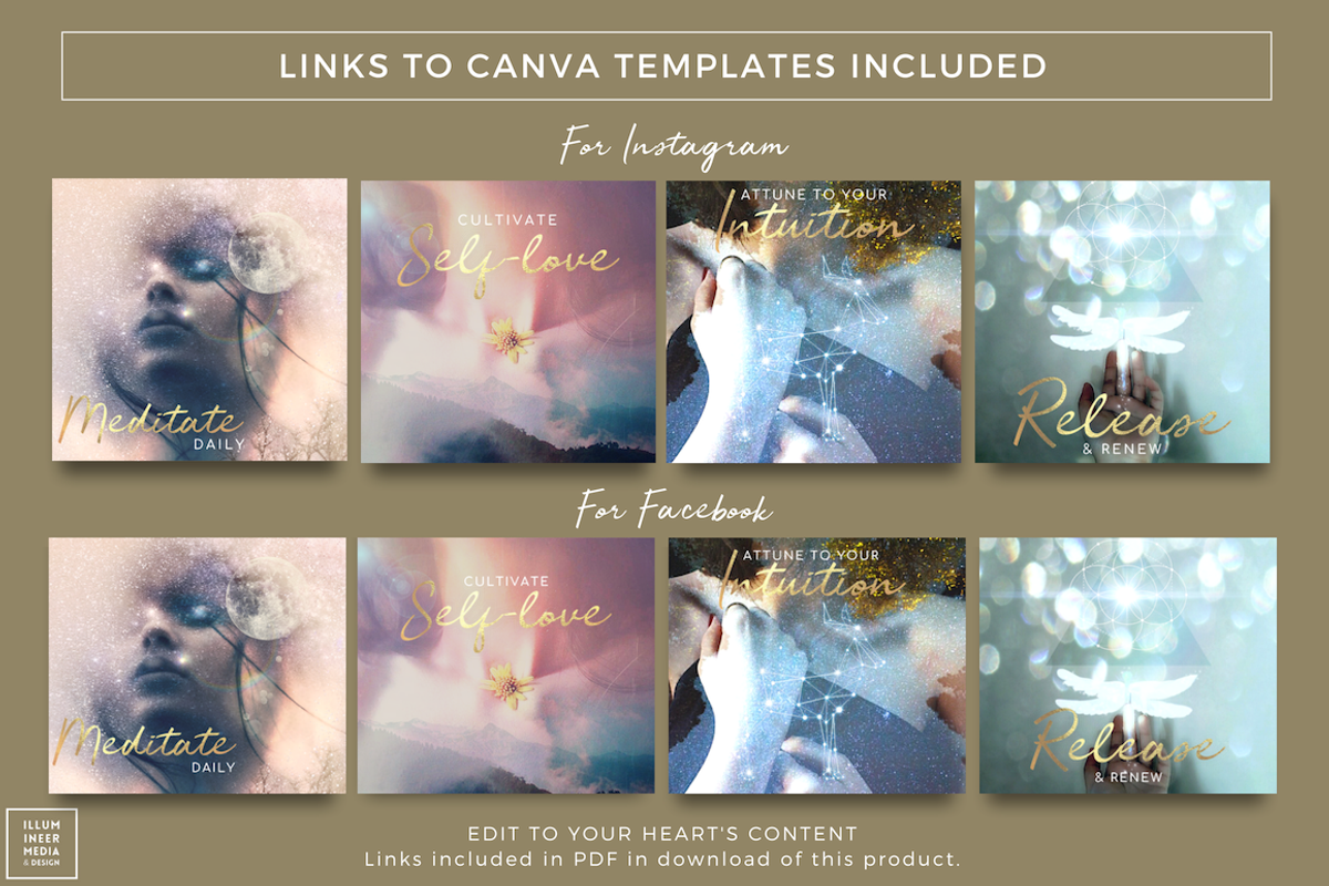 SALE! DOUBLE-EXP & GOLD WORDS SET 1, a Social Media Template by Illumineer Media & Design (Photo 2 of 6)