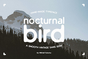 Nocturnal Bird - Smooth Vintage Sans