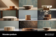 Wooden podiums. 61 images, a Decorative Illustration by Handmadefont (Thumbnail 2 of 14)