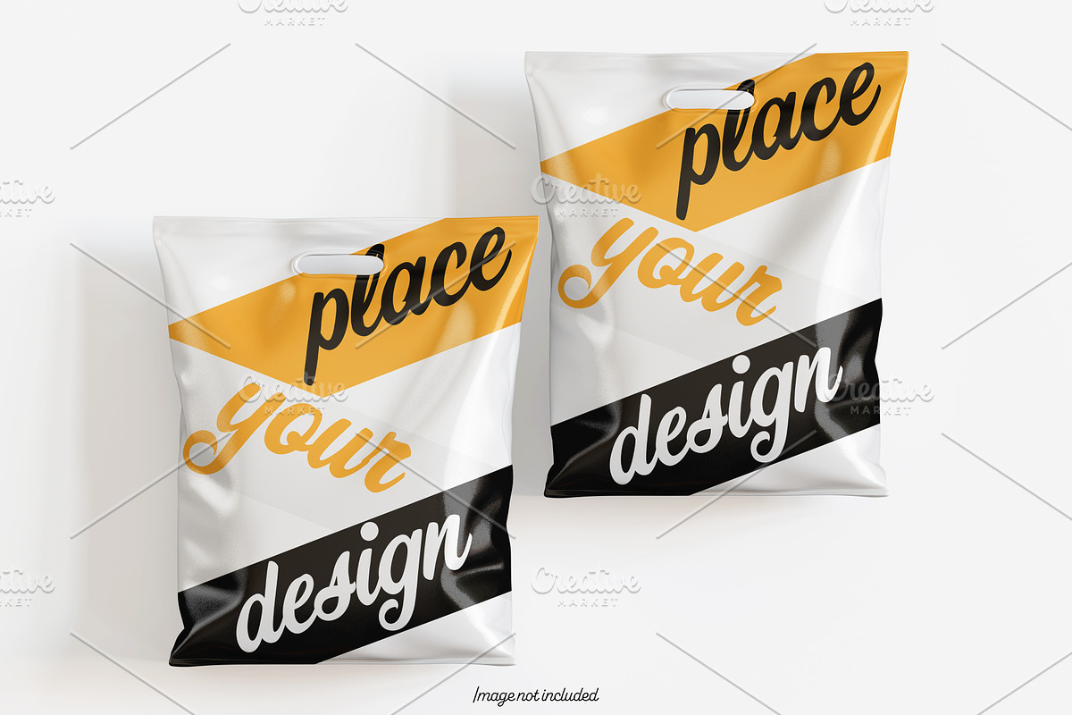 Paper bag white color mockup bundles, a Packaging Mockup by Ambo Ampeng (Photo 19 of 32)