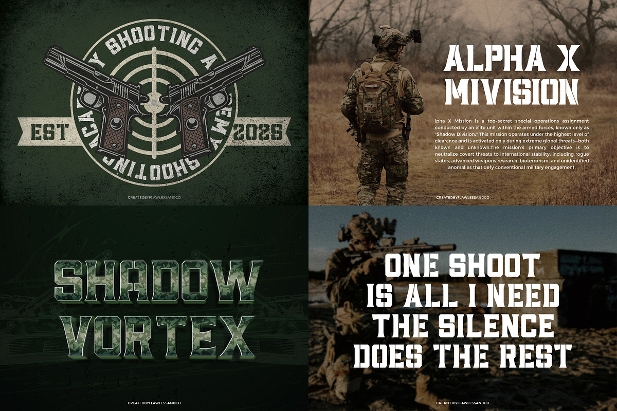 Gaming Unique Font Bundle, a Sans Serif Font by Flawless And Co (Photo 9 of 11)