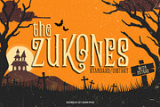 The Zukones Halloween Font, a Serif Font by alit design (Thumbnail 1 of 16)