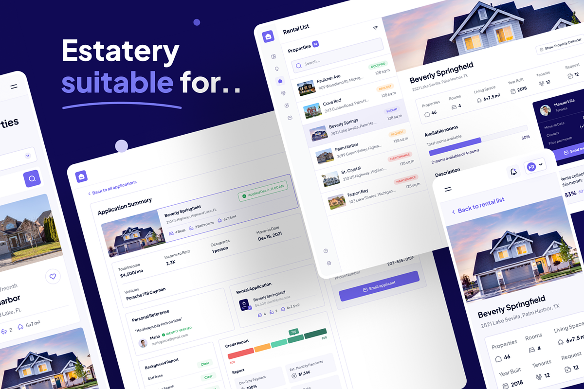 Estatery - Real Estate Web UI Kit, an UI Kit Template by dhuhacreative (Photo 4 of 8)