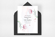Pink Floral Sketch Wedding Suite, an Invitation Template by Azka Creative (Thumbnail 4 of 5)