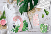 FLAMINGO PARADISE watercolor set, an Illustration by Natali Smolova (Thumbnail 10 of 11)