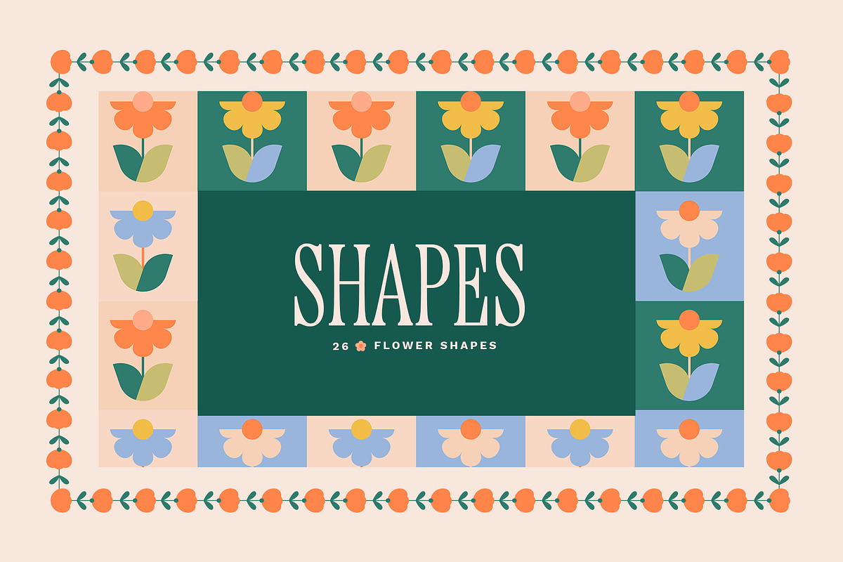 Blossom - Patterns, Shapes & Frames, a Pattern Graphic by Basia Stryjecka (Photo 7 of 35)