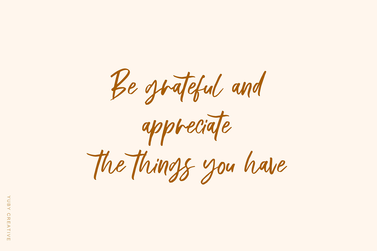 Onestep Handmade Brush Font, a Script Font by Yuby Creative (Photo 3 of 8)