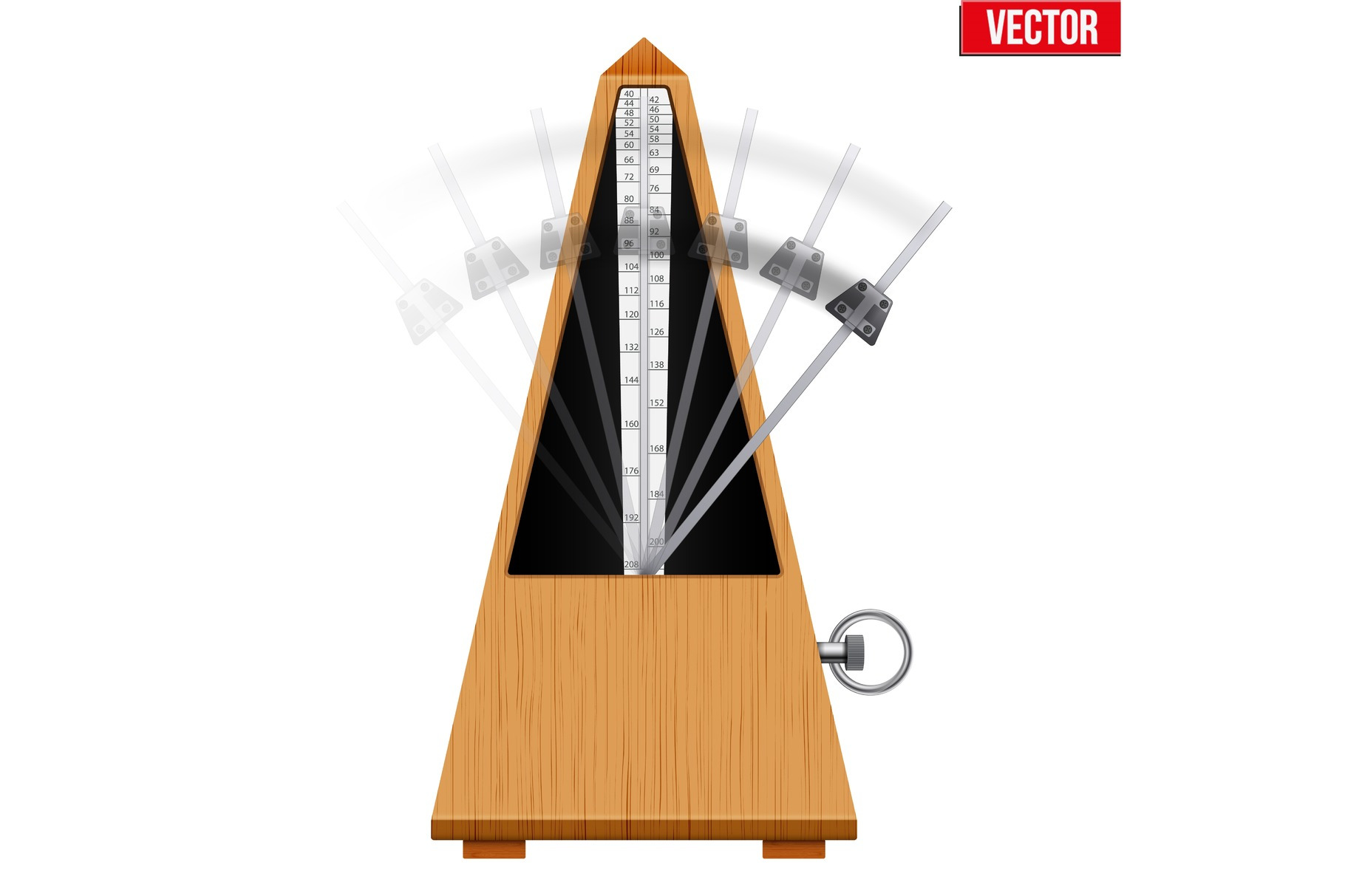Metronome Vector Illustration by Vitamin | Creative Market
