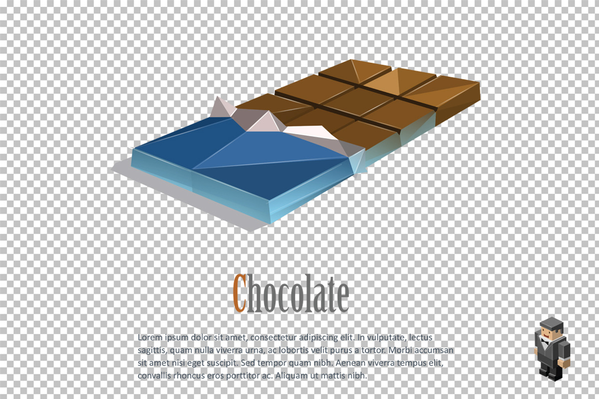 Vector chocolate bar, an Object Graphic by lemonoff (Photo 2 of 2)