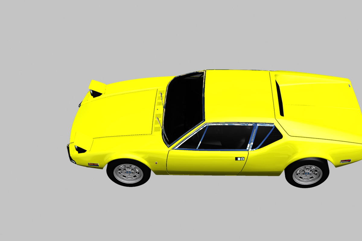 1971 De Tomaso Pantera, a Cars & Vehicle 3D Model by valtriiu (Photo 4 of 12)