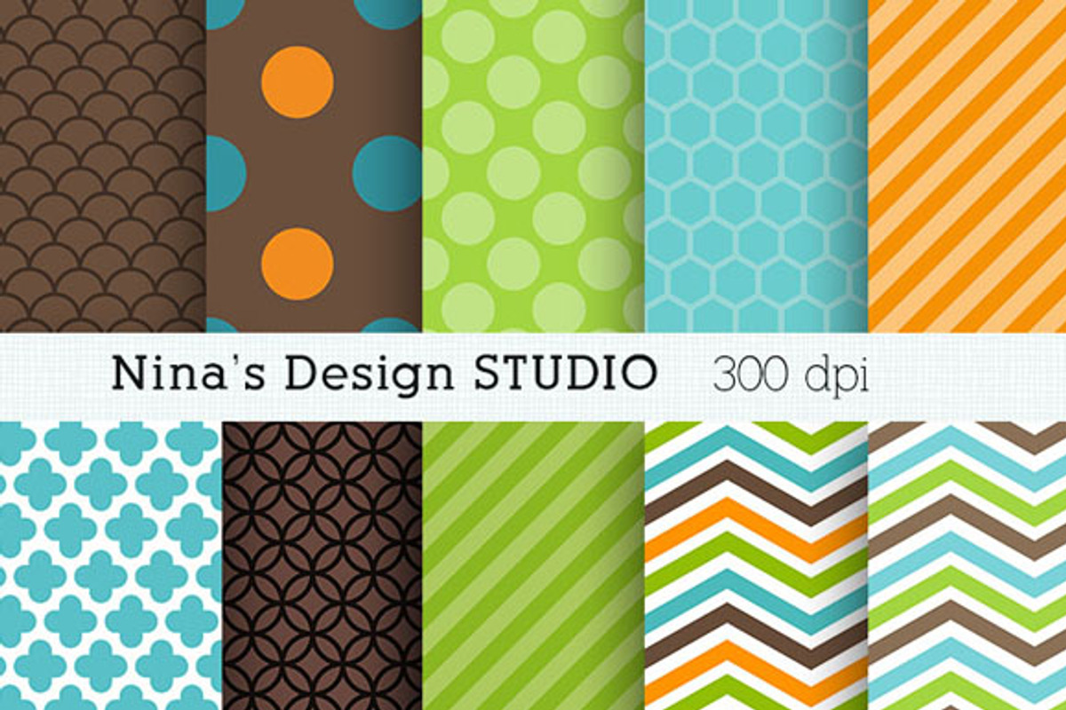 Boy Digital Paper Pattern