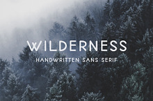 Wilderness | Handwritten Sans Serif