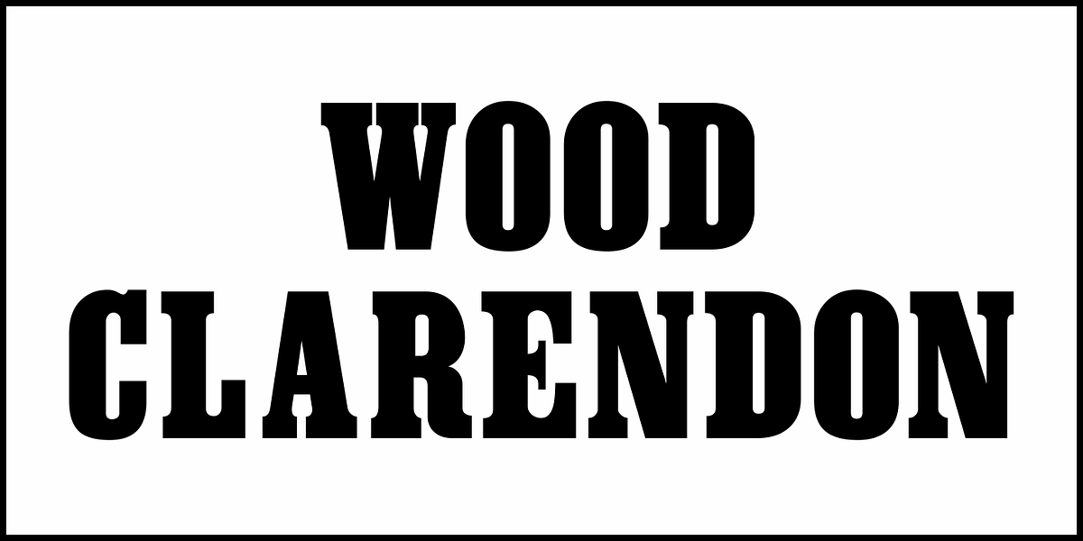 Wood Clarendon JNL, a Font by Jeff Levine Fonts (Photo 2 of 5)