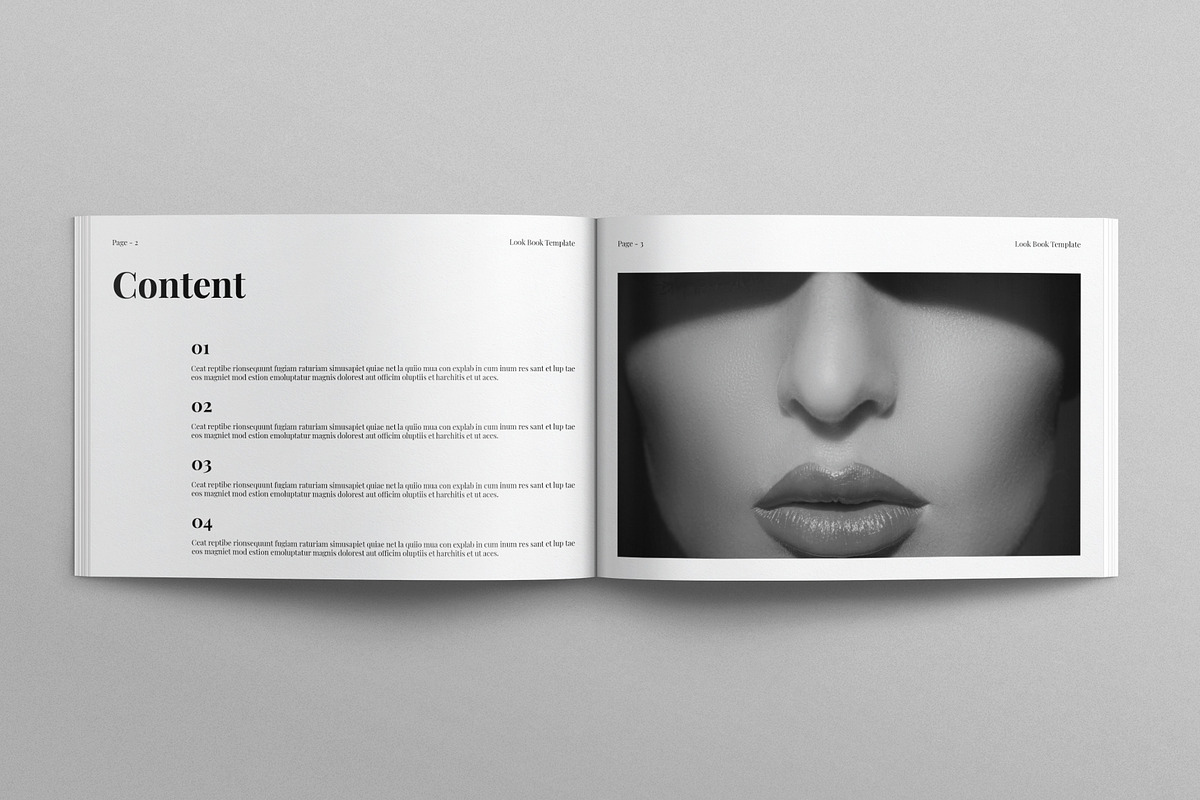 Look Book Template Landscape, a Magazine Template by E-Type (Photo 2 of 7)