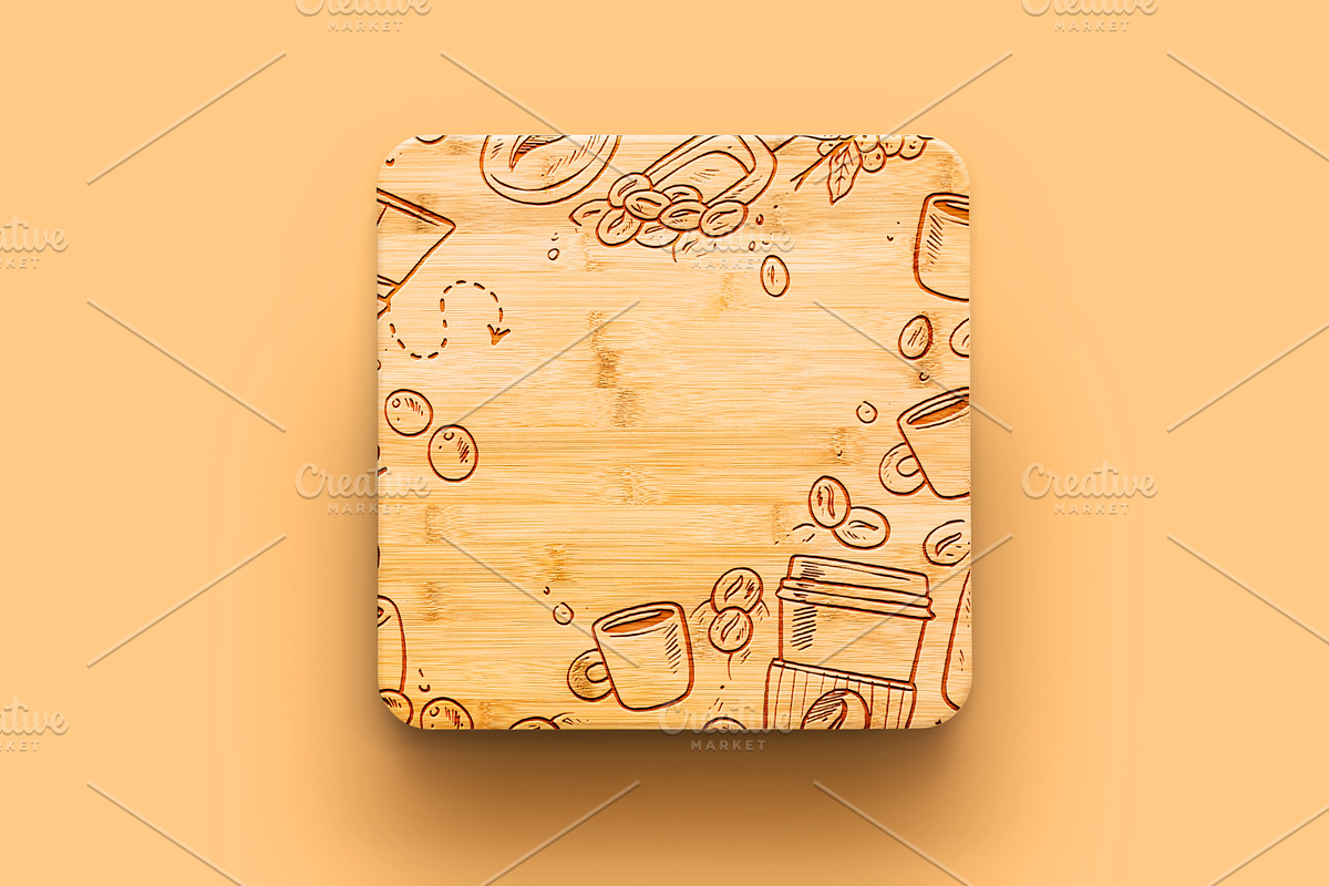 ENGRAVED WOODEN COASTERS MOCKUP, a Product Mockup by Moonlight Creative (Photo 3 of 6)