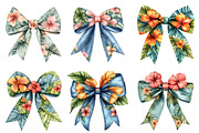 Preppy Tropical Bow PNG, an Illustration by SinaCreation (Thumbnail 3 of 5)