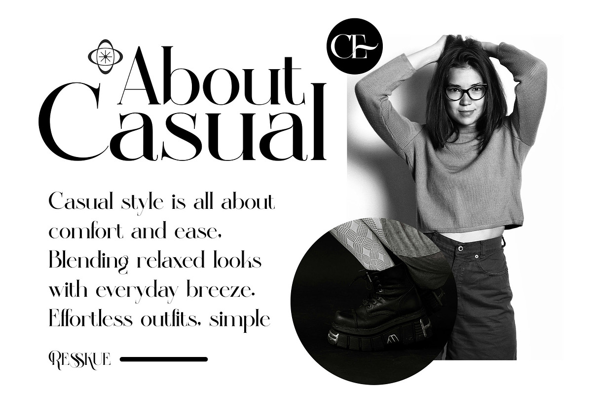 Resskue Elegant Display Serif, a Serif Font by Alfinart (Photo 9 of 10)