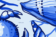 Nautical Delft Blue Collection, a Pattern Graphic by ArtPavo (Thumbnail 4 of 12)
