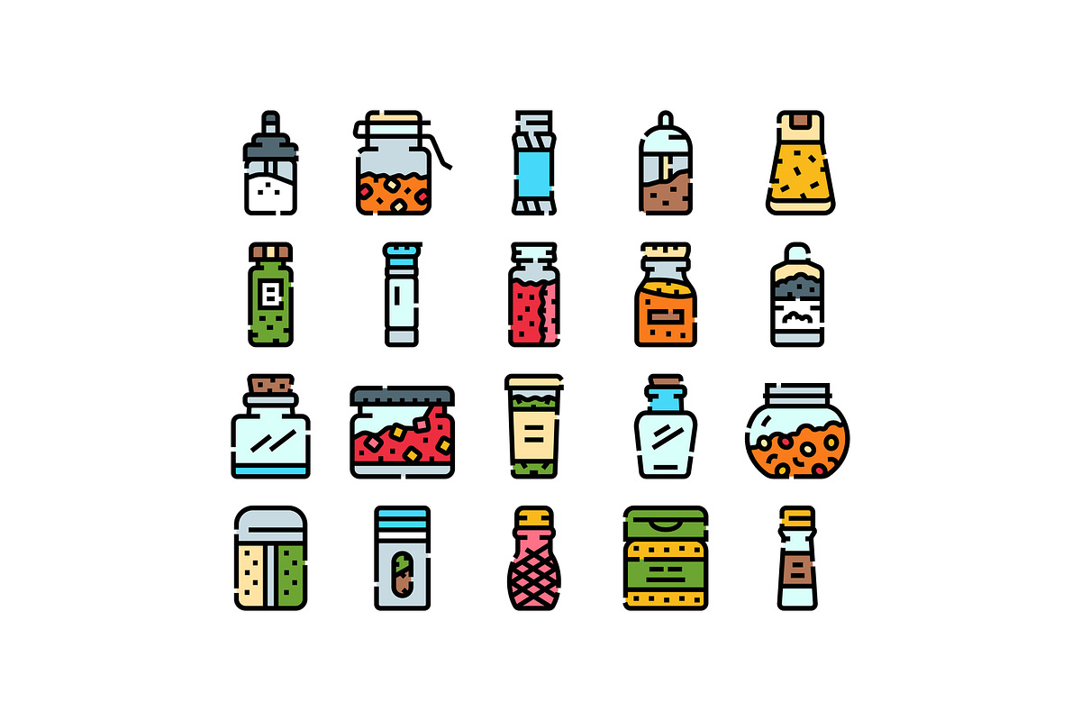 Spice and herb seasoning bottles, an Object Graphic by pikepicture (Photo 1 of 3)