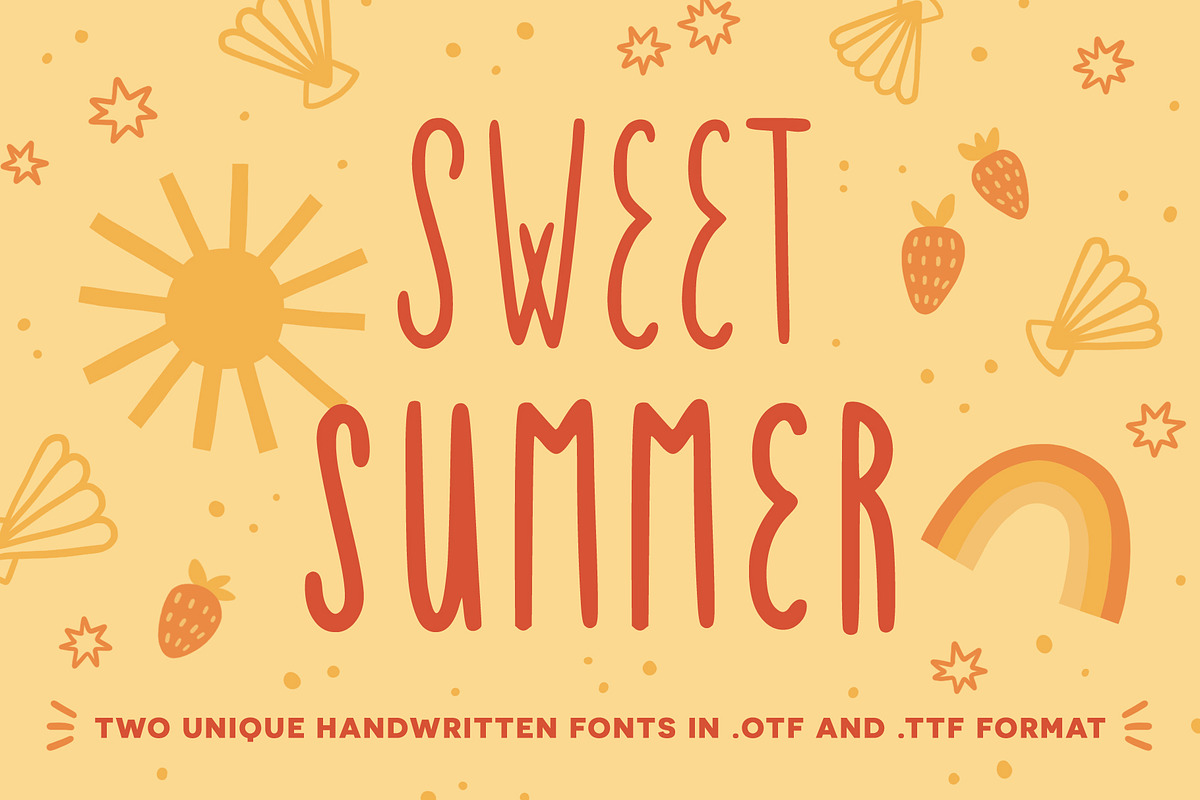 Sweet Summer handwritten fonts