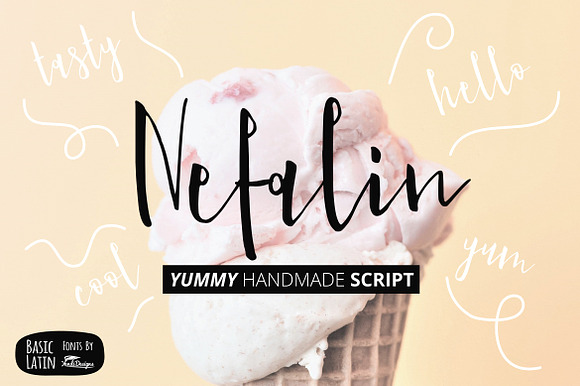 Nefalin Yummy Script Font preview 5