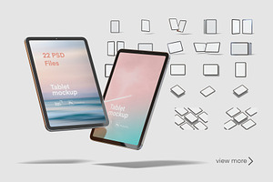 Tablet Mockups, an iPad Mockup by graphiccrew