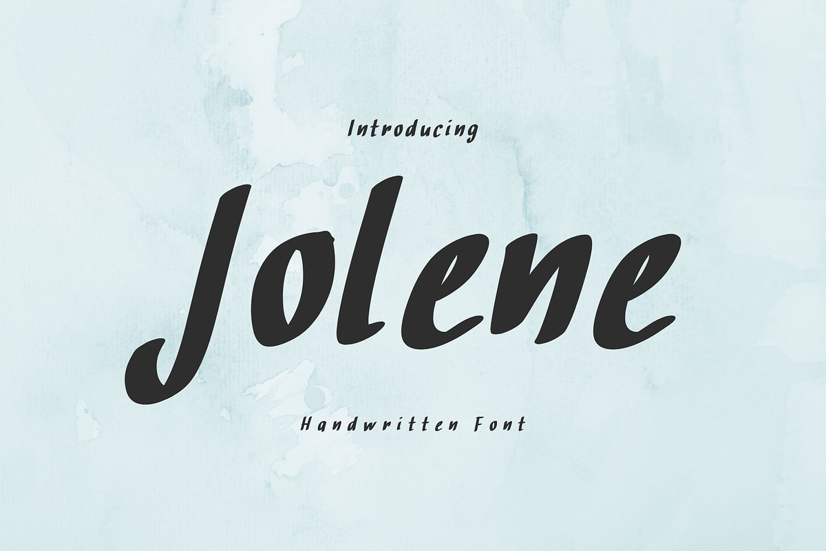 Jolene is a cute handwritten font, a Handwritten Font by Brown Cupple (Photo 1 of 5)