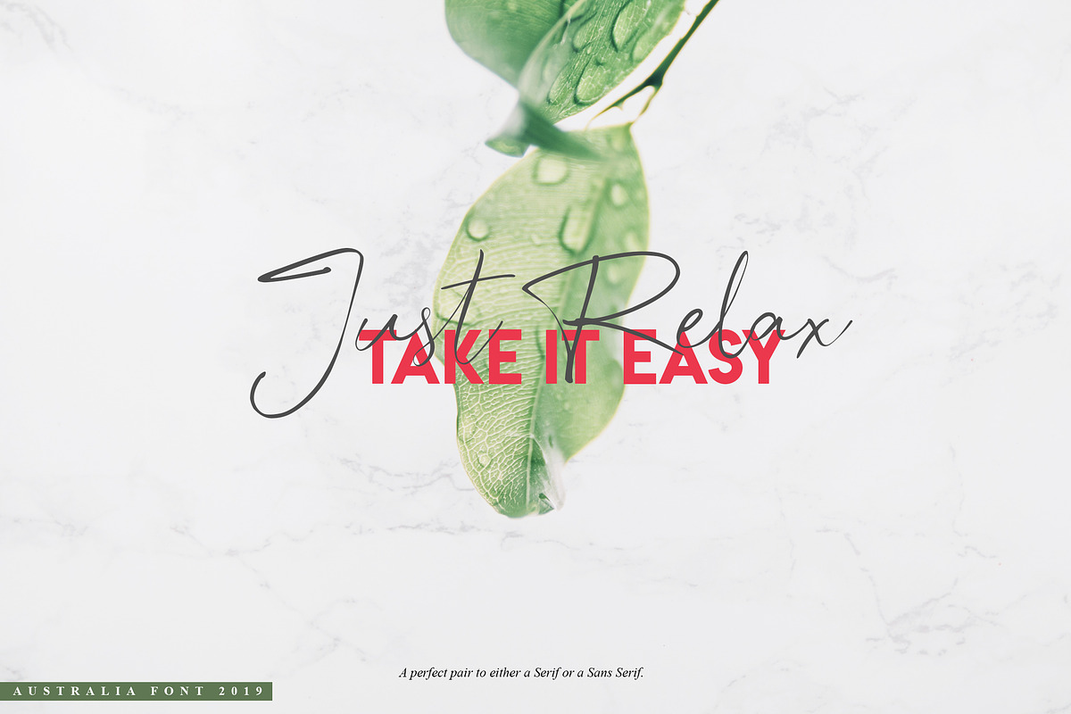 Australia Script Font preview 8