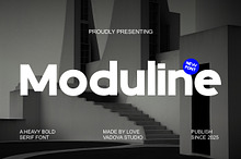 Moduline Heavy Bold Sans Serif Font
