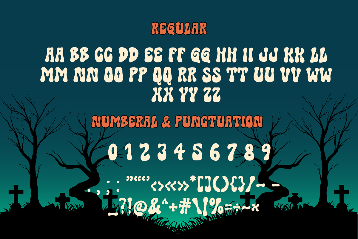 Retro Witch is a Halloween font duo, a Handwritten Font by Brown Cupple (Photo 12 of 13)