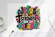 Christian Jesus PNG, Colorful Faith, a Seasonal Illustration by Canvas Craft (Thumbnail 6 of 6)