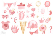 GENDER REVEAL PARTY, a Decorative Illustration by OlliArtDesign (Thumbnail 3 of 6)