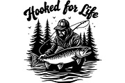 Funny Fishing T-Shirt Bundle, an Object Graphic by Designer_Momina (Thumbnail 3 of 11)