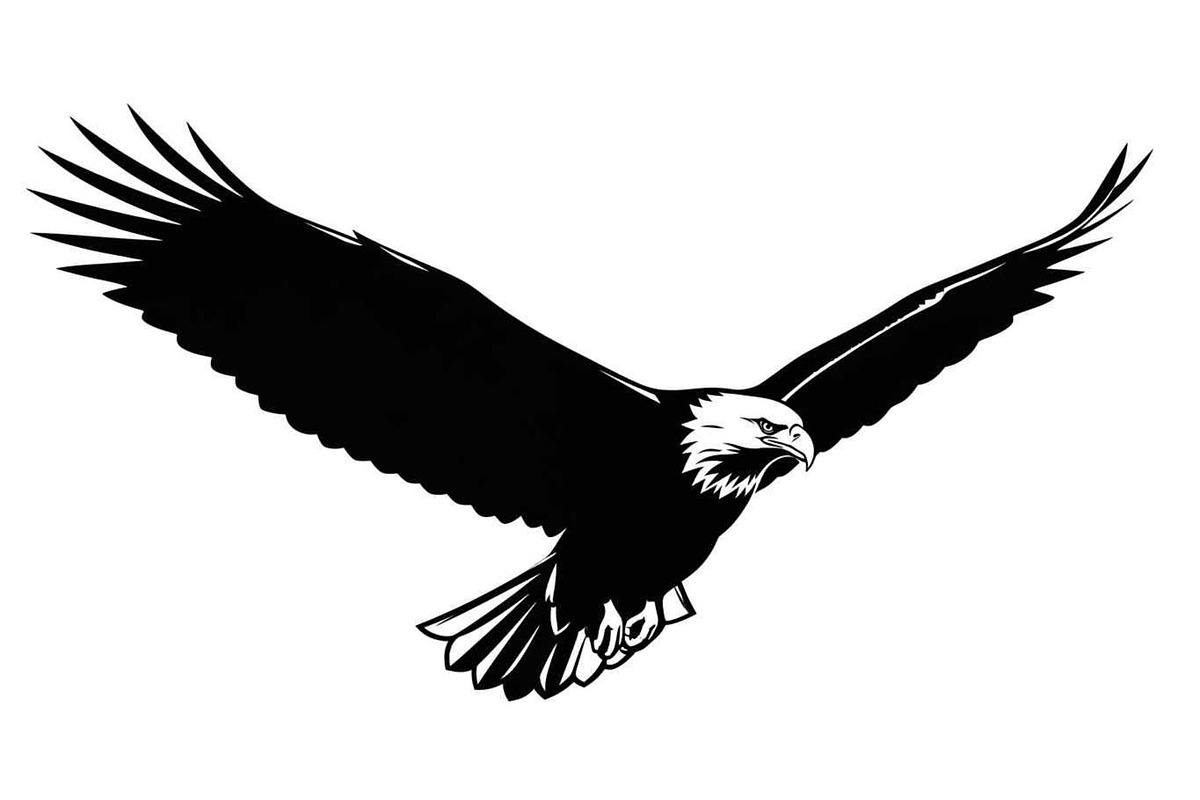 50 Flying Eagle Silhouette Vector Bu, an Illustration by Designs_River (Photo 40 of 51)
