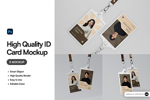 High Quality ID Card Mockup, an Advertising Mockup by SLAB! Design