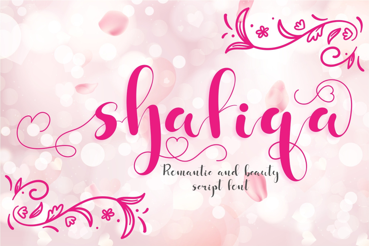 Shafiqa - Romantic Font