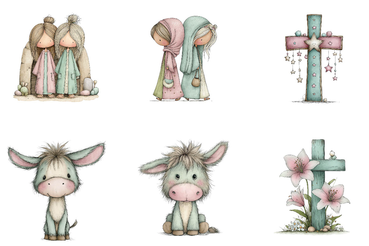 Christian Easter Clipart, an Illustration by CreationArt (Photo 7 of 7)