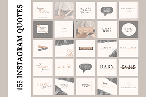 NEUTRAL Instagram Templates Bundle