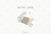 Christmas animals for kids clipart, an Animal Illustration by polikarpovaart (Thumbnail 12 of 12)